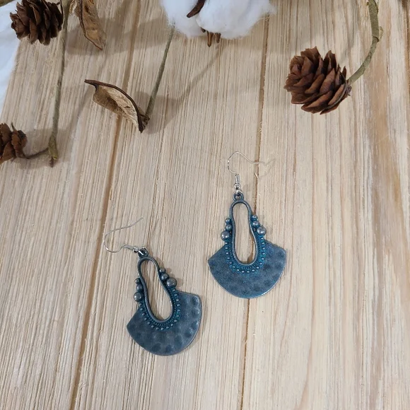 🥳🥳NEW🥳🥳GORGEOUS!! Vintage Boho Dangle Earrings 🥳🥳 - Picture 4 of 14